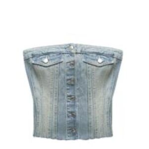 Zara Denim tube Top
